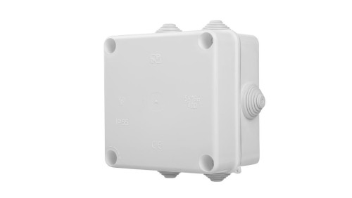Puszka hermetyczna natynkowa PK-5 133x133x83mm pusta IP55 biała 0252-00