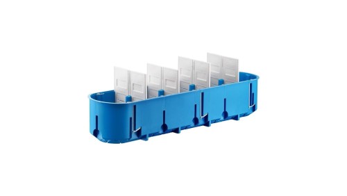 Puszka pięciokrotna 60mm regips głęboka niebieska P5x60D 32099203