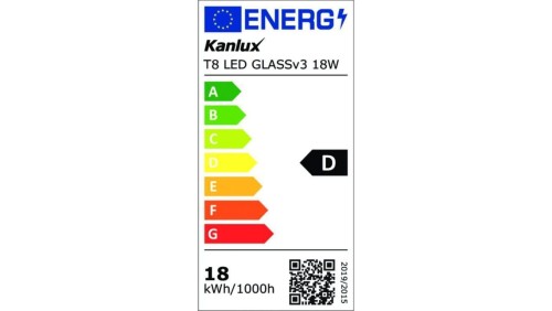 Świetlówka LED T8 G13 1210mm GLASSv3 18W-CW 2700lm 6500K barwa zimna 3 lata Gwarancji 26065