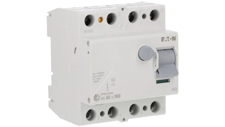 Wyłącznik różnicowoprądowy 4P 63A 0,03A typ AC xPole Home HNC-63/4/003 194695