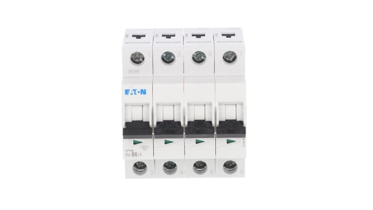 Wyłącznik nadprądowy 4P B 6A 6kA AC PL6-B6/4 166505