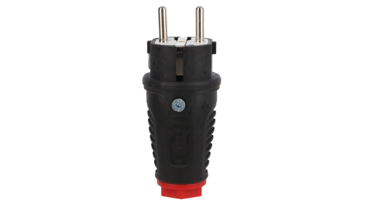 Wtyczka gumowa 16A 2P+Z 230V SCHUKO VDE IP54 /guma-poliamid/ TAURUS2 0511-sr