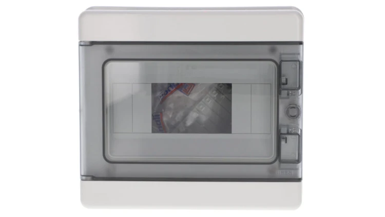 Rozdzielnica modułowa PV 1x8 natynkowa drzwi transp. seria 620 IP65 200x180x100 szyna N+PE szara EC62008E