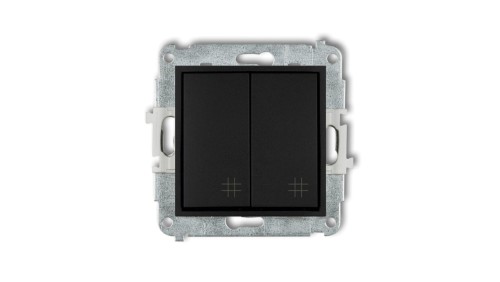 Mechanizm łącznika podwójnego krzyżowego Karlik Mini 12MWP-66 czarny mat