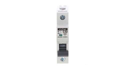 Wyłącznik nadprądowy 1P C 32A 4,5kA AC SCHELINGER A02-G7-1P-C32
