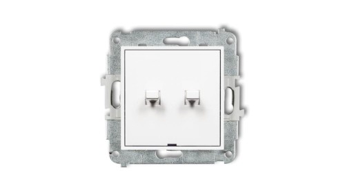 MINI Mechanizm łącznika świecznikowego w stylu amerykańskim biały mat 25MWPUS-2