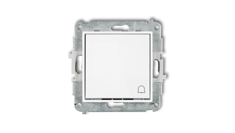 MINI Mechanizm łącznika zwierny dzwonek biały mat 25MWP-4