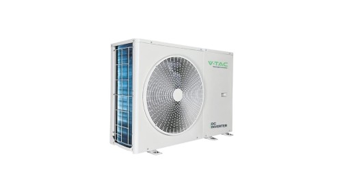 Pompa ciepła monoblok 8kW 1-faz V-TAC ATW +grzałka 3kW VT-M8KW-P1H3-W R32