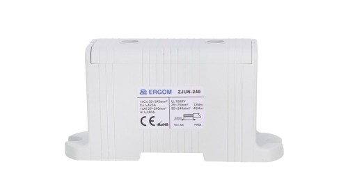 Złączka 1-torowa Al/Cu ZJUN-240 do przewodów 240 mm² 1000V szara R34RR-07010011001