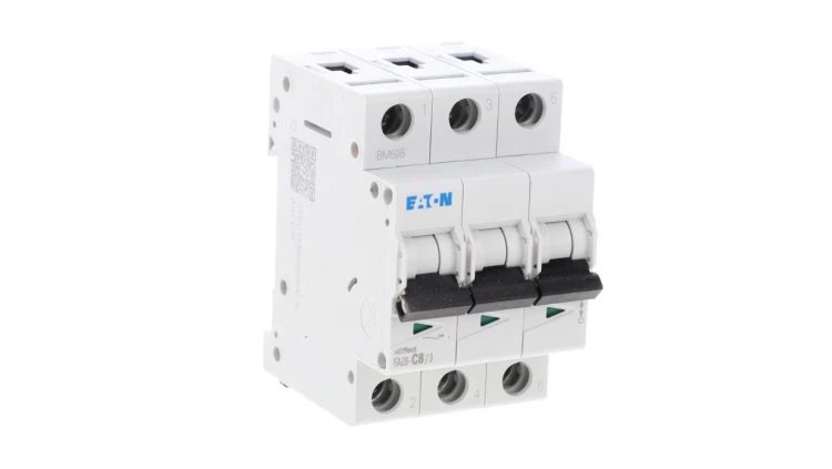 Wyłącznik nadprądowy 3P C 8A 6kA AC FAZ6-C8/3 177405