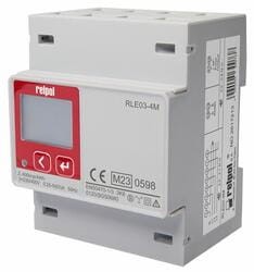 Trójfazowy cyfrowy licznik energii elektrycznej RLE03-4M - MID, CE, 63A, RS485