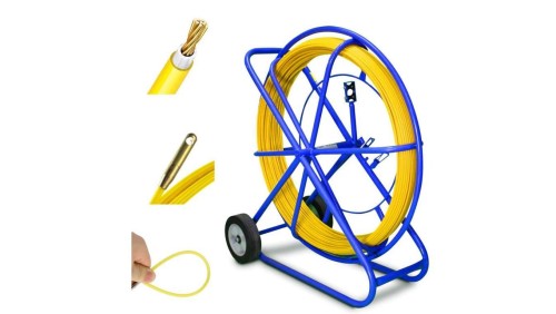 Pilot do przeciągania kabli włókno szklane FRP, śr. 9mm, dł. 150m, żółty Extralink Pilot 9mm 150m