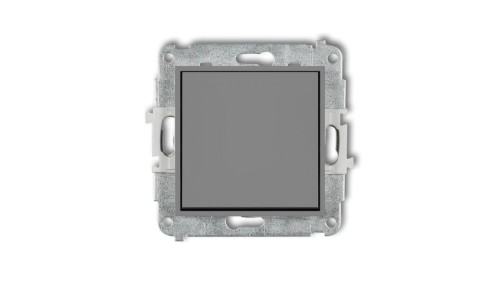 ICON Mechanizm łącznika zwiernego, jednobiegunowego (jeden klawisz bez piktogramu) szary mat 27IWP-4.1