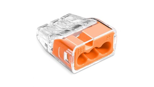 Szybkozłączka SCP3 B10 IDEALNA wtykowa do drutów i wielodrutów 3-torowa 4mm² 32A 450V 88001008 /10 szt./