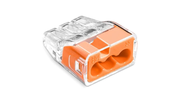 Szybkozłączka SCP3 B10 IDEALNA wtykowa do drutów i wielodrutów 3-torowa 4mm² 32A 450V 88001008 /10 szt./