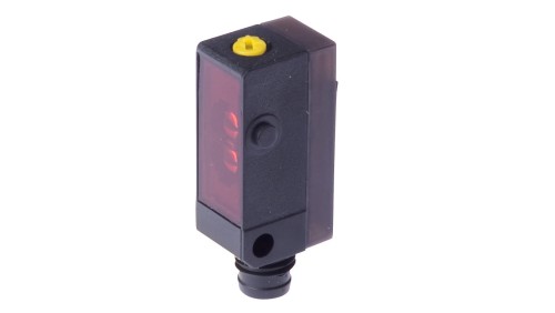 Czujnik optyczny odbiciowy 34x14x12mm Sn: 5-200mm 10-30VDC PNP Antykoincydencja złącze M8 4-PIN IP67 OT140475