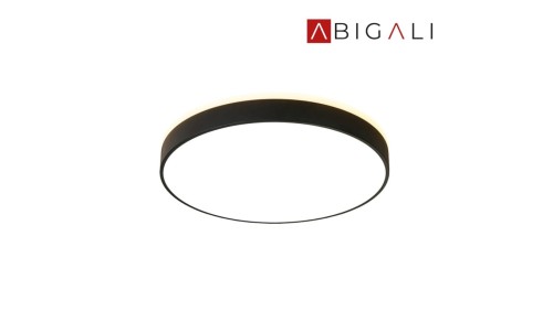 Abigali Plafon LED okrągły czarny 600*65mm 60W 3000K, ABIGALI-MD1012-60-HW