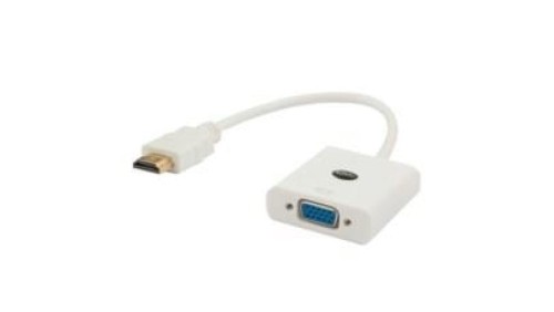 Adapter SAVIO CL-27/B (HDMI M - D-Sub (VGA) F 0,10m kolor biały)