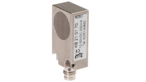 Czujnik pojemnościowy 43x12x20mm zabudowany Sn: 5mm 10-30VDC PNP NO złącze M8 IP65 KB210170