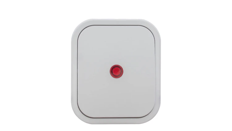 B2 Łącznik natynkowy 10A 250V schodowy IP54 podświetlany biały 00060278