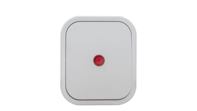 B2 Łącznik zwierny natynkowy 10A 250V światło/dzwonek IP54 podświetlany biały 00060278