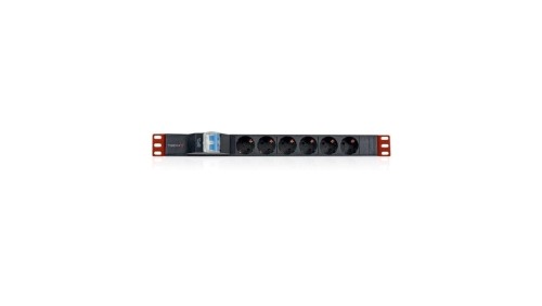 Listwa zasilająca Rack 19 1U 250V/16A 6X Schuko 3M I-CASE STRIP-61UD