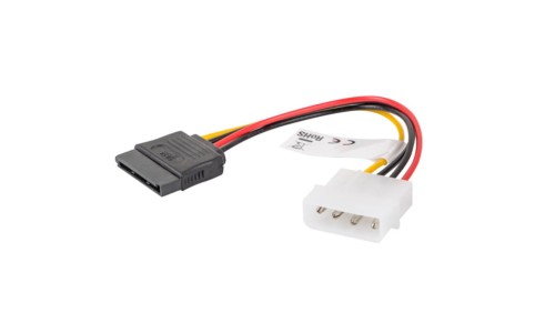 Kabel zasilający MOLEX (F) - SATA(M) 15cm CA-HDSA-10CU-0015