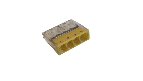 Szybkozłączka 4x0,5-2,5mm2 transparentna ZA-4x2,5 /100szt./