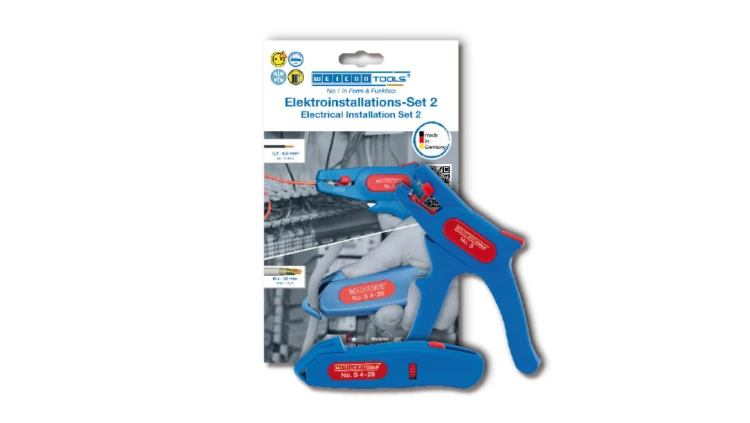 Zestaw do ściągania izolacji WEICON Set 2 / automatyczny ściągacz izolacji 0,2-6 / WEICON NR 5 + NÓŻ DO KABLI S 4-28 /52881002