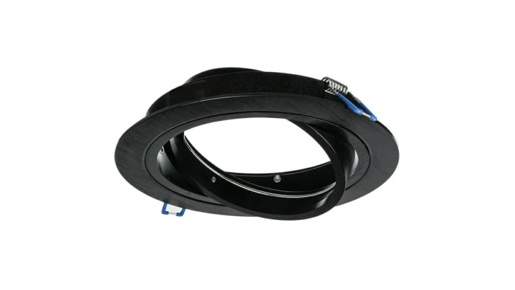 Oprawa OPAL AR111 ES111 okrągła czarna drapana z czarnym ringiem aluminiowa 5903260414233