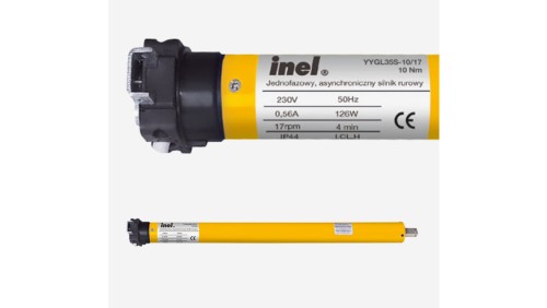 Silnik rurowy 10Nm 230V do rury oktagonalnej o średnicy 40mm