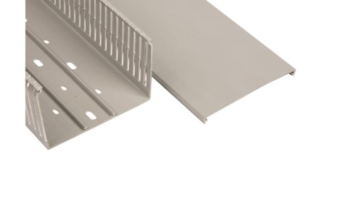 Korytko grzebieniowe samogasnące 120x80 szare z pokrywą UV ECS12080 /2m