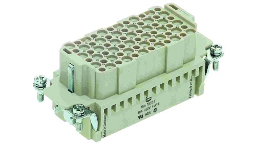 Złącze prostokątne żeńskie Han bez styków 72-PIN 250V 9160723101