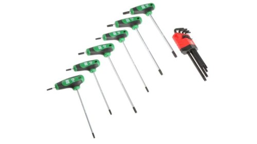 Zestaw kluczy Torx typu L, T, 14 szt., RS PRO