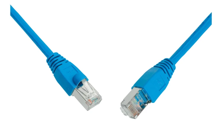 Patchcord CAT6 SFTP PVC 1m niebieski snag-proof C6-315BU-1MB
