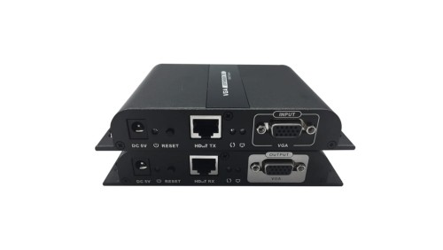 Extender przedłużacz sygnału VGA + audio Jack 3,5mm do 120m po skrętce HdbitT LKV383VGA