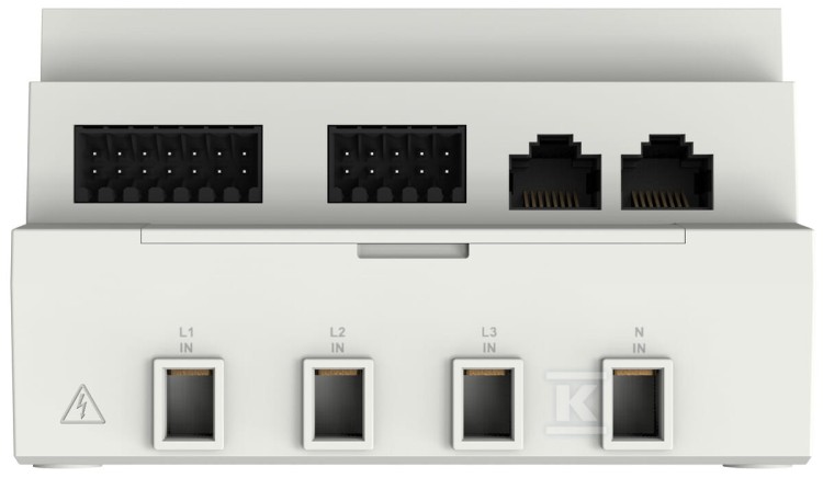 Huawei EMMA-A02 to zaawansowany moduł zarządzania energią (Energy Management Assistant)Ujęcie z tyłu obudowy,gniazda