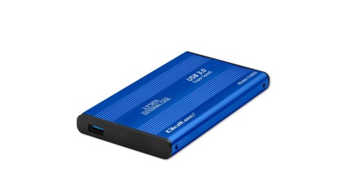 Qoltec Aluminiowa Obudowa kieszeń do dysków HDD SSD 2.5 SATA3 USB 3.0 Niebieski