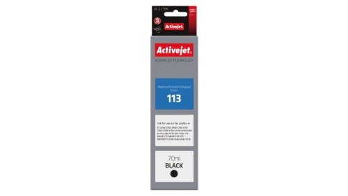 Tusz Activejet AE-113Bk (zamiennik Epson 113 C13T06B140 Supreme 70ml czarny)
