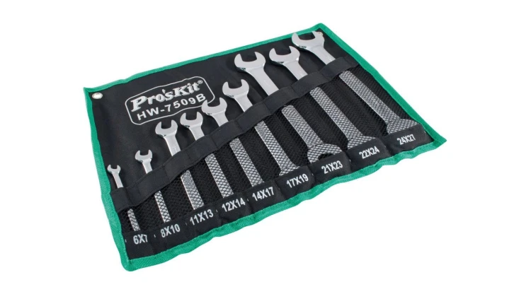 Zestaw kluczy płaskich HW-7509B 9szt. 18169