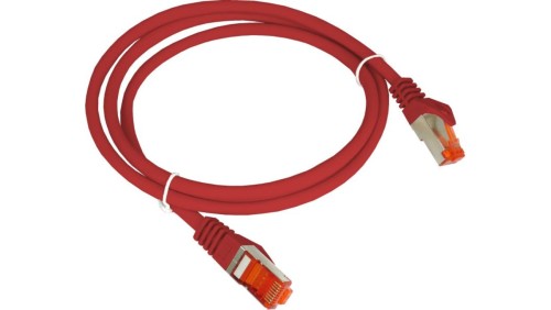 Patch-cord F/UTP kat.6 PVC 5.0m czerwony KKS6CZE5.0