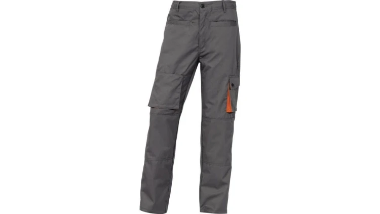 Spodnie mach 2 z poliestru (65) i bawełny (35) 245 g/m? podszyte flanelą kolor szaro-pomarańczowy rozmiar S CORP M2PAWGRPT