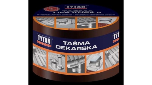 TAŚMA USZCZELNIAJĄCA DEKARSKA 10CM*10MB BRĄZOWA