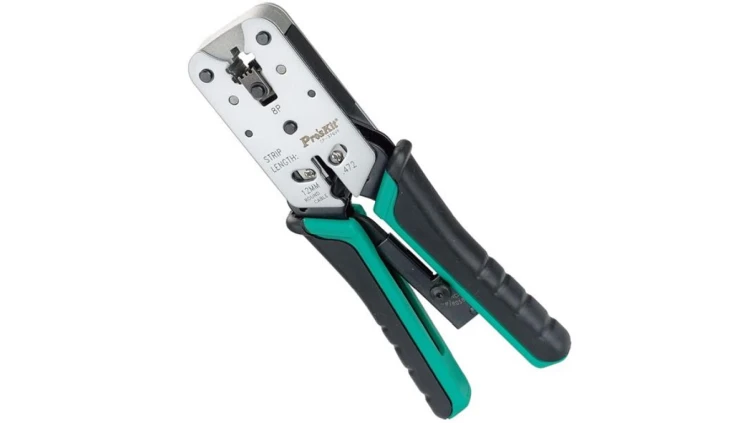 Profesjonalna zaciskarka złącz RJ-45 8p8c stal nierdzewna CP-376VR 22239