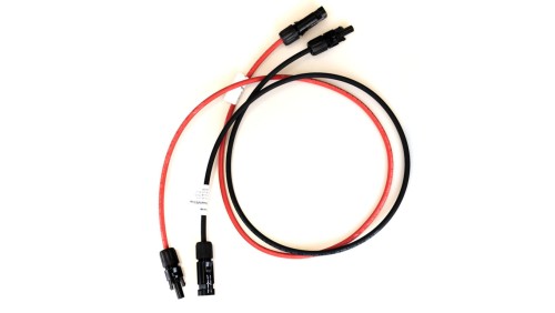 SET 6mm2 Kabel fotowoltaiczny Czerwony Czarny MC4 + WTYCZKA PV 2x3m