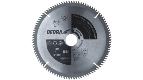 Piła tarczowa do aluminium 205*30mm/100z