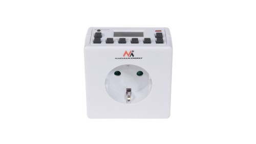 Timer cyfrowy Maclean Energy MCE30G 10 programów CD funkcja Random 3600W - Czasomierz - programator cyfrowy max 156 programów MC