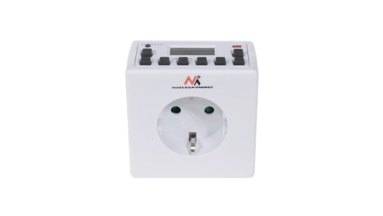 Timer cyfrowy Maclean Energy MCE30G 10 programów CD funkcja Random 3600W - Czasomierz - programator cyfrowy max 156 programów MC