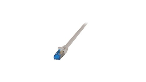Patchcord SFTP 3m Cat6a Superflex szary na kablu Cat7