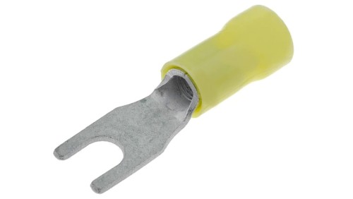 Końcówka widełkowa M4,5 3÷6mm2 zaciskanie izolowana cynowany 165015
